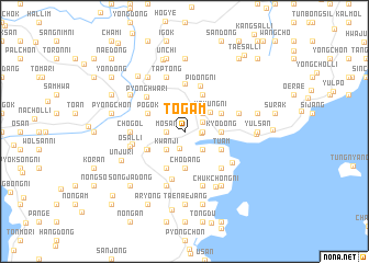 map of Tŏgam