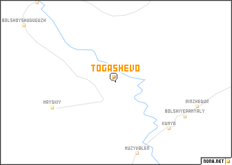 map of Togashëvo