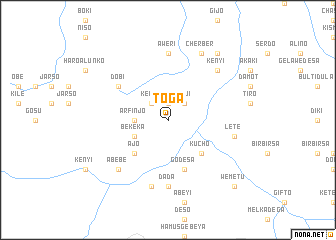 map of Toga