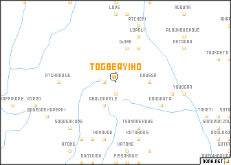 map of Togbé Ayiho