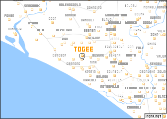 map of Togee