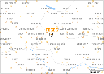 map of Toges