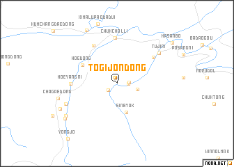 map of Togijŏn-dong