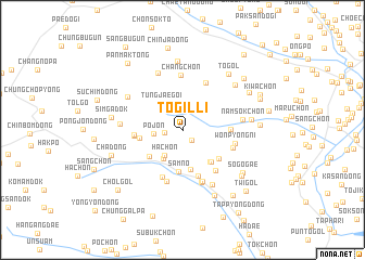 map of Tŏgil-li