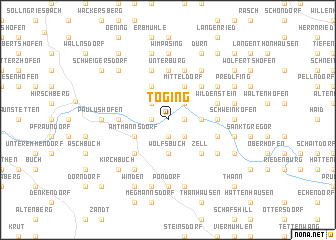 map of Töging