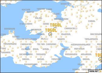 map of T\