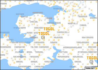 map of T\