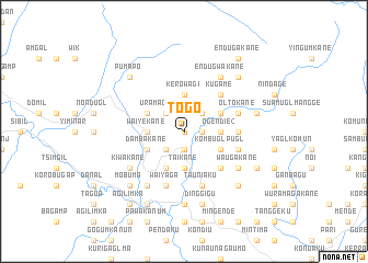 map of Togo