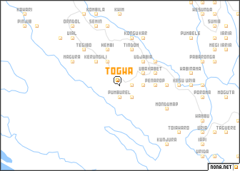 map of Togwa