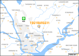 map of Togyaunggyi