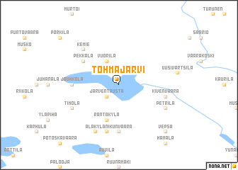 map of Tohmajärvi