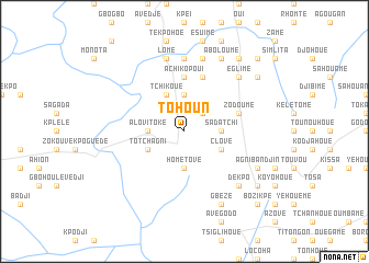 map of Tohoun