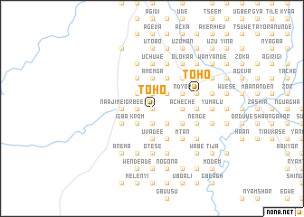 map of Toho
