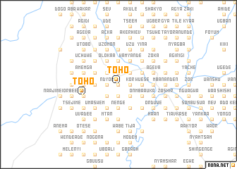 map of Toho