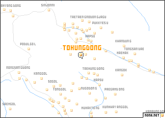 map of Tohŭng-dong