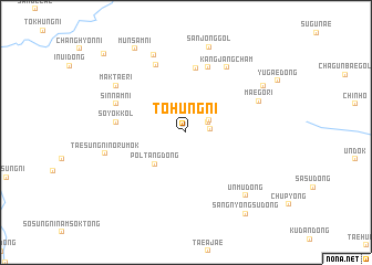 map of Tohŭng-ni