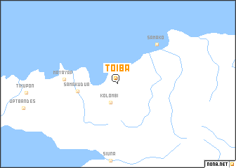 map of Toiba