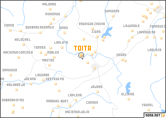 map of Toita