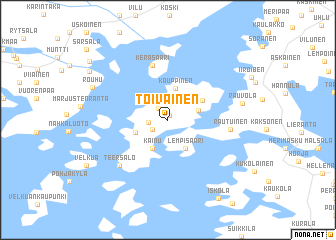 map of Toivainen