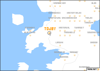 map of Töjby