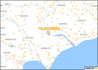 map of Tojingmoru