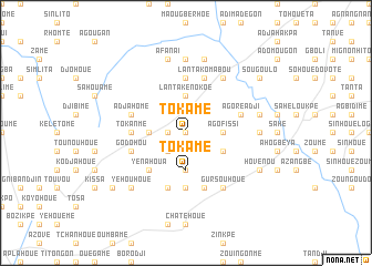 map of Tokamé