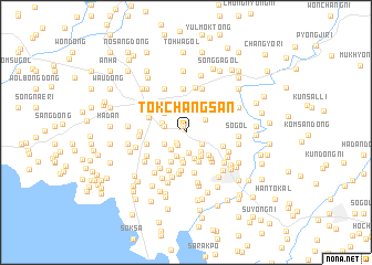 map of Tokchangsan