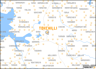 map of Tŏkchil-li