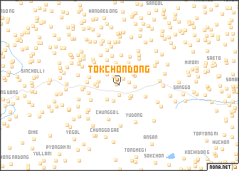 map of Tŏkchŏn-dong
