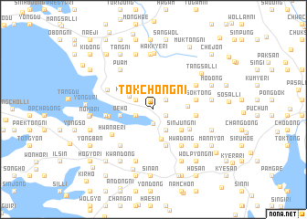 map of Tŏkchŏng-ni