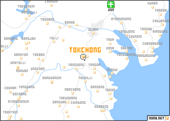 map of Tŏkchŏng