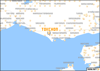 map of Tŏk-ch\