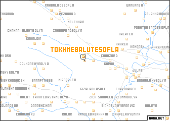 map of Tokhm-e Balūţ-e Soflá