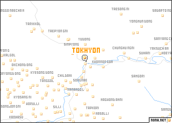 map of Tŏkhyŏn