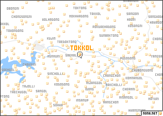 map of Tŏk-kol