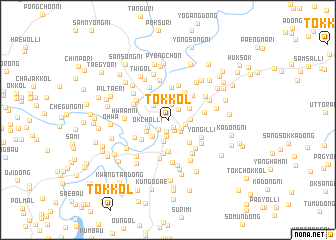 map of Tŏk-kol