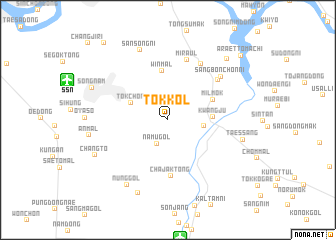 map of T\