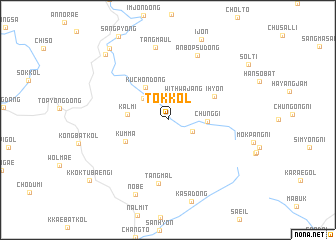 map of Tŏk-kol