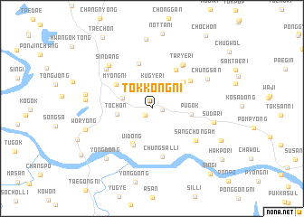 map of Tŏkkong-ni