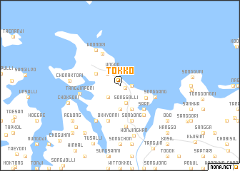 map of Tŏkkŏ