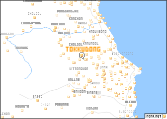 map of Tŏkku-dong