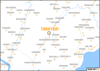 map of Tŏkkye-ri
