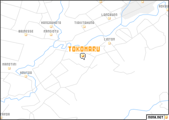 map of Tokomaru