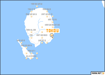 map of Tokou