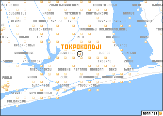 map of Tokpo Kondji