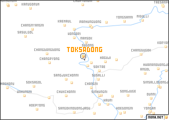 map of Tŏksa-dong