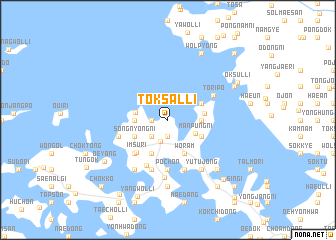 map of Tŏksal-li