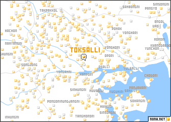 map of Tŏksal-li