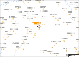 map of Tŏksal-li