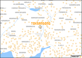 map of Tŏksan-dong